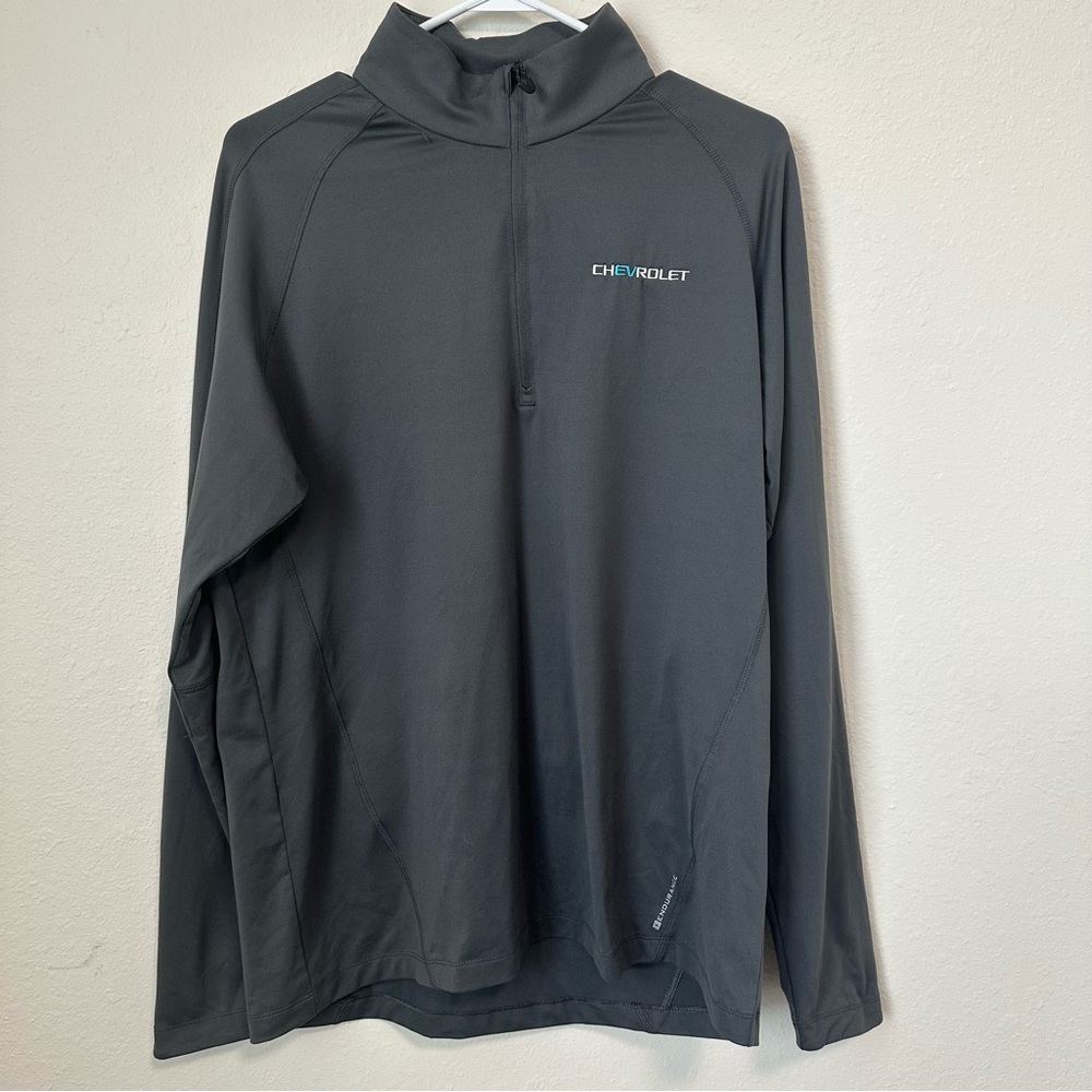 Men's OGIO Gray Quarter Zip Long Sleeve
